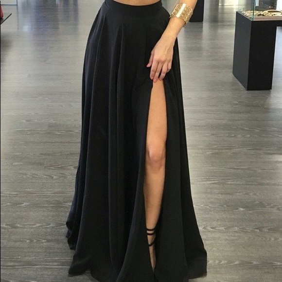 Black 2 Piece dress - Picture 2 of 3